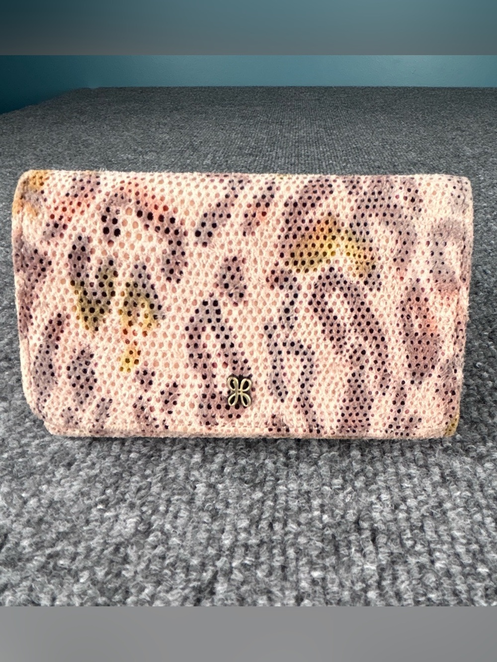 Hobo Intnl Jill Bifold Soft Leather Wallet in Summer Safari Elevated Luxury NWOT